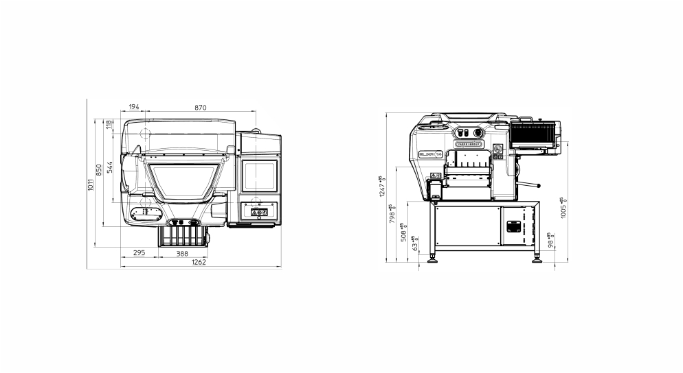 Elixa XP14, disegni tecnici - Gruppo Fabbri