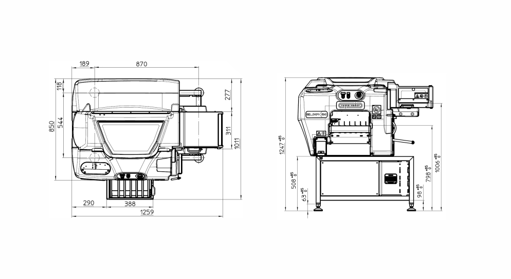 Elixa XP14, disegni tecnici - Gruppo Fabbri