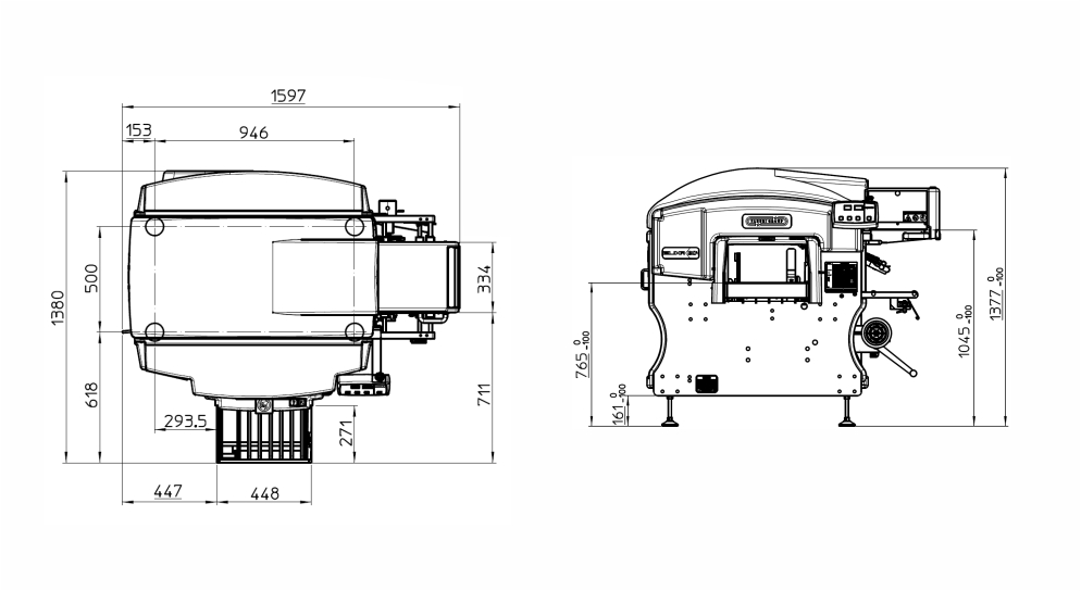 Elixa XP14, disegni tecnici - Gruppo Fabbri