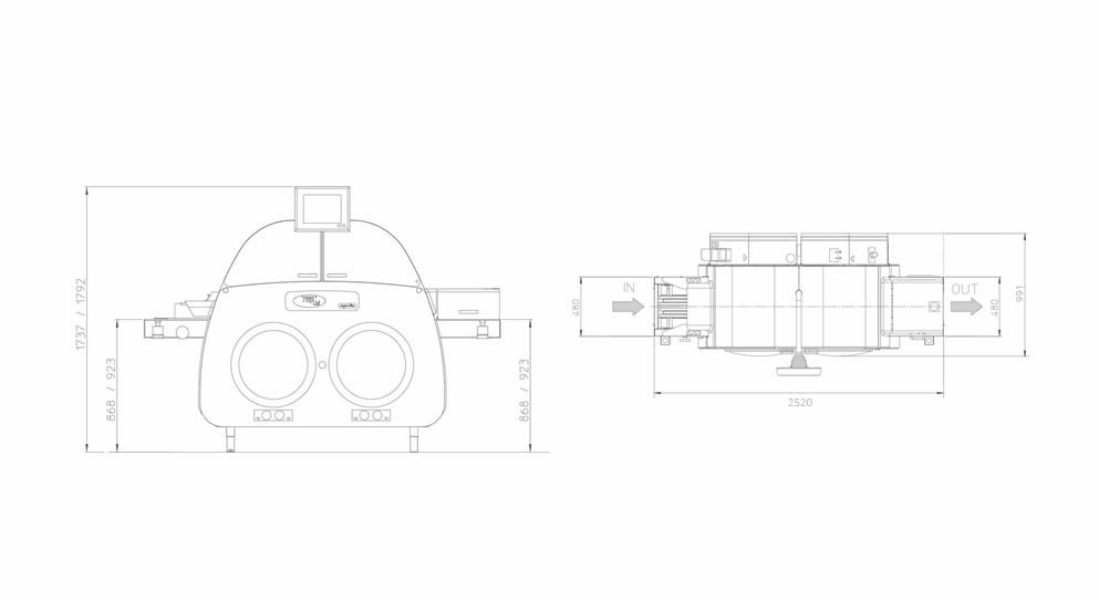 Toplid, technical drawings - Gruppo Fabbri